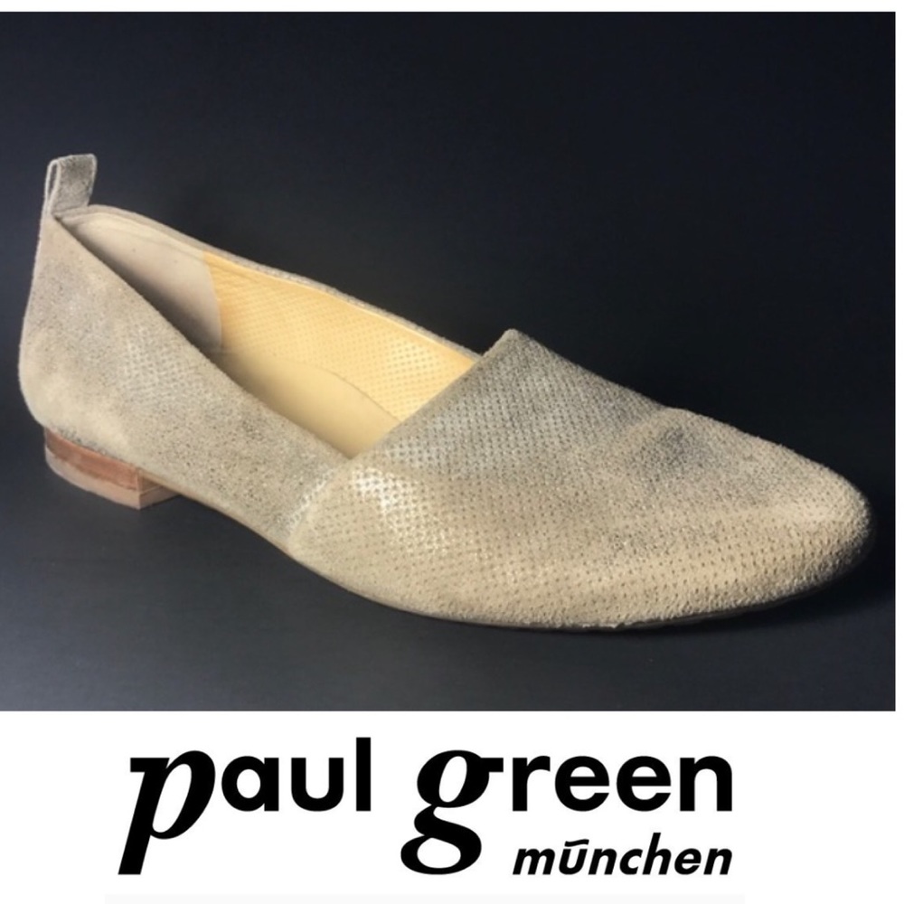 PAUL GREEN LENNY PERFORATED LOAFER GOLD US SIZE 8